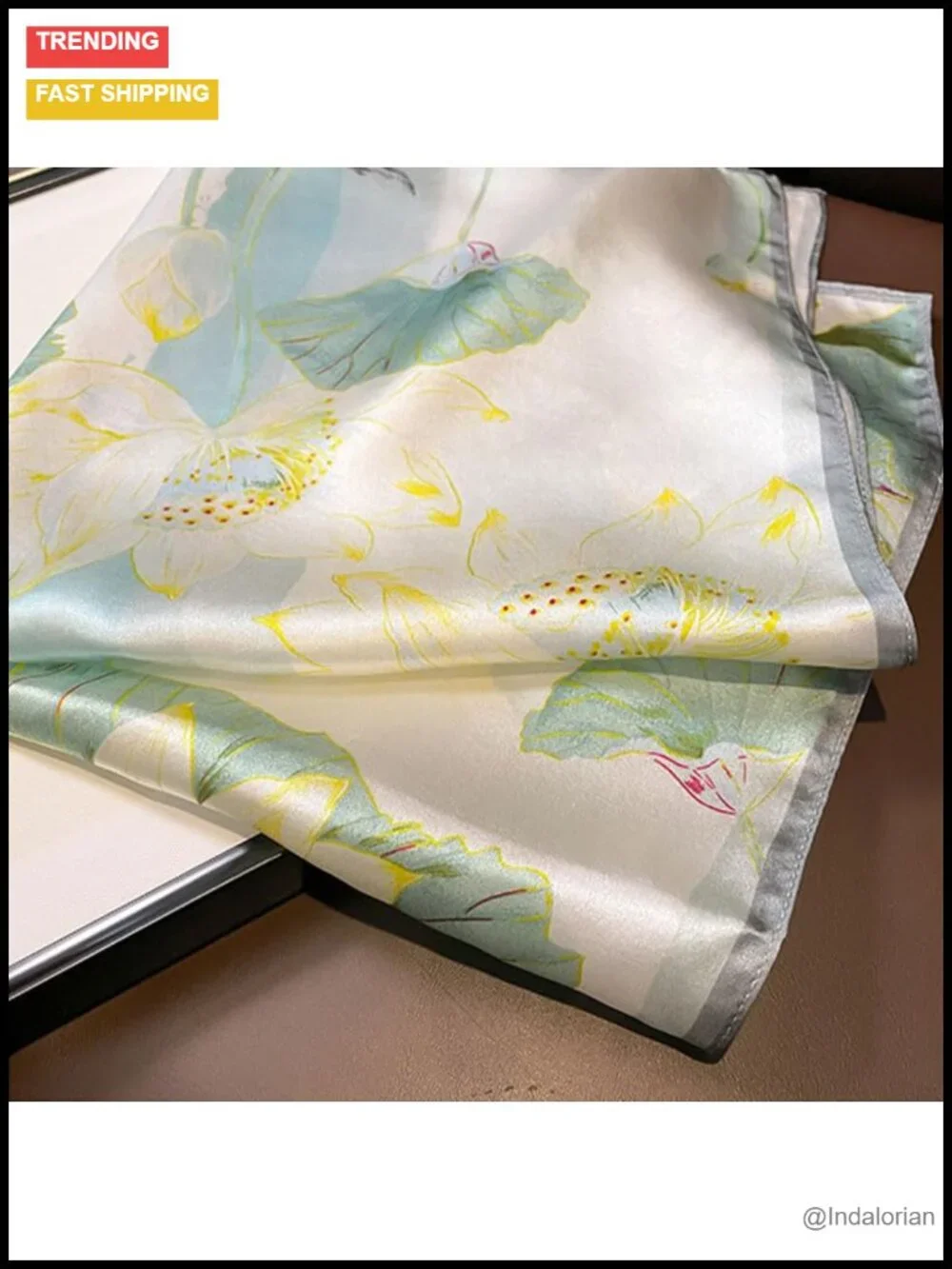 100% Mulberry Silk Small Square Scarf 21
